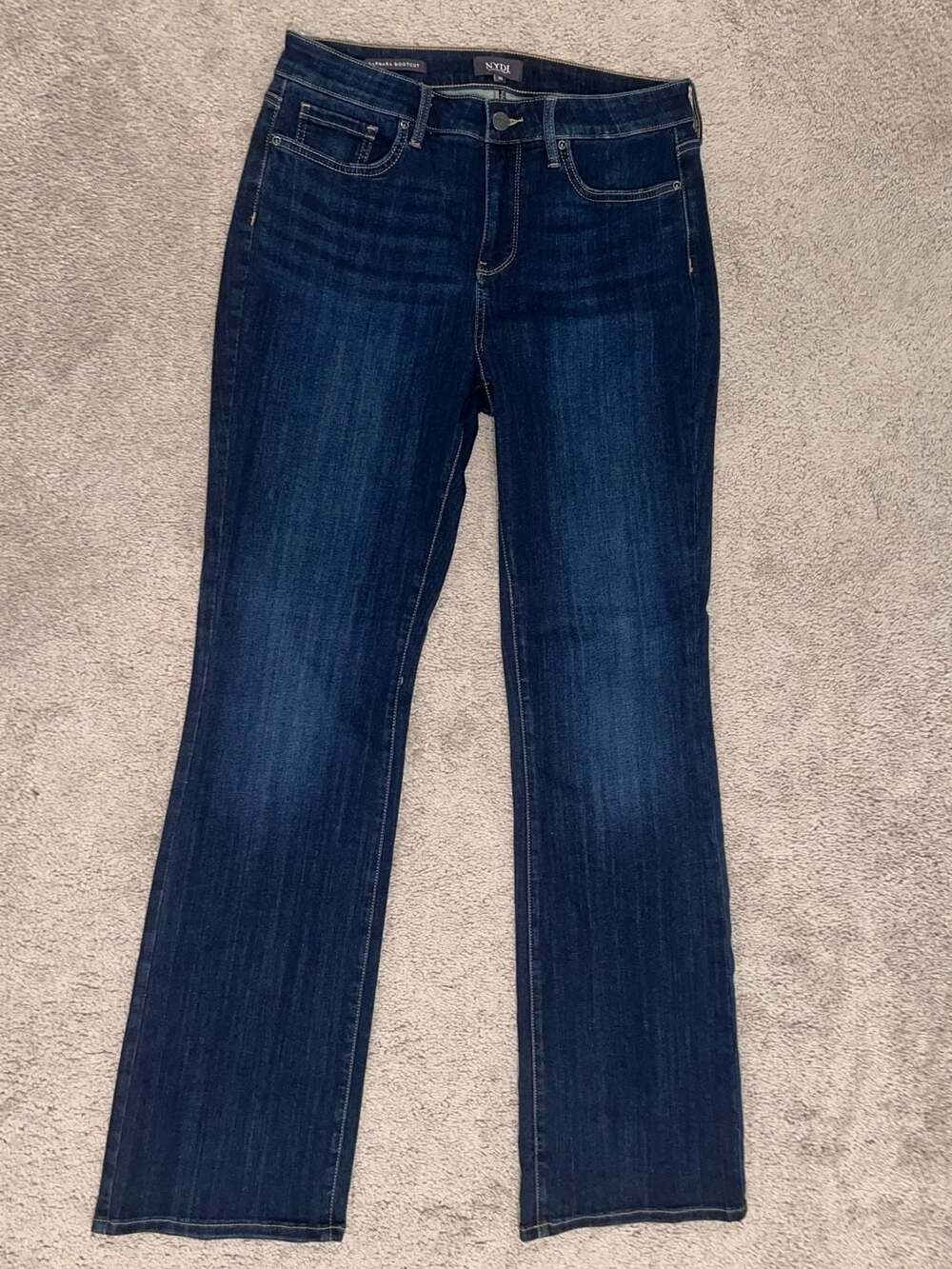 NYDJ Barbara Bootcut Jeans with Lift Tuck Technology, Size 10